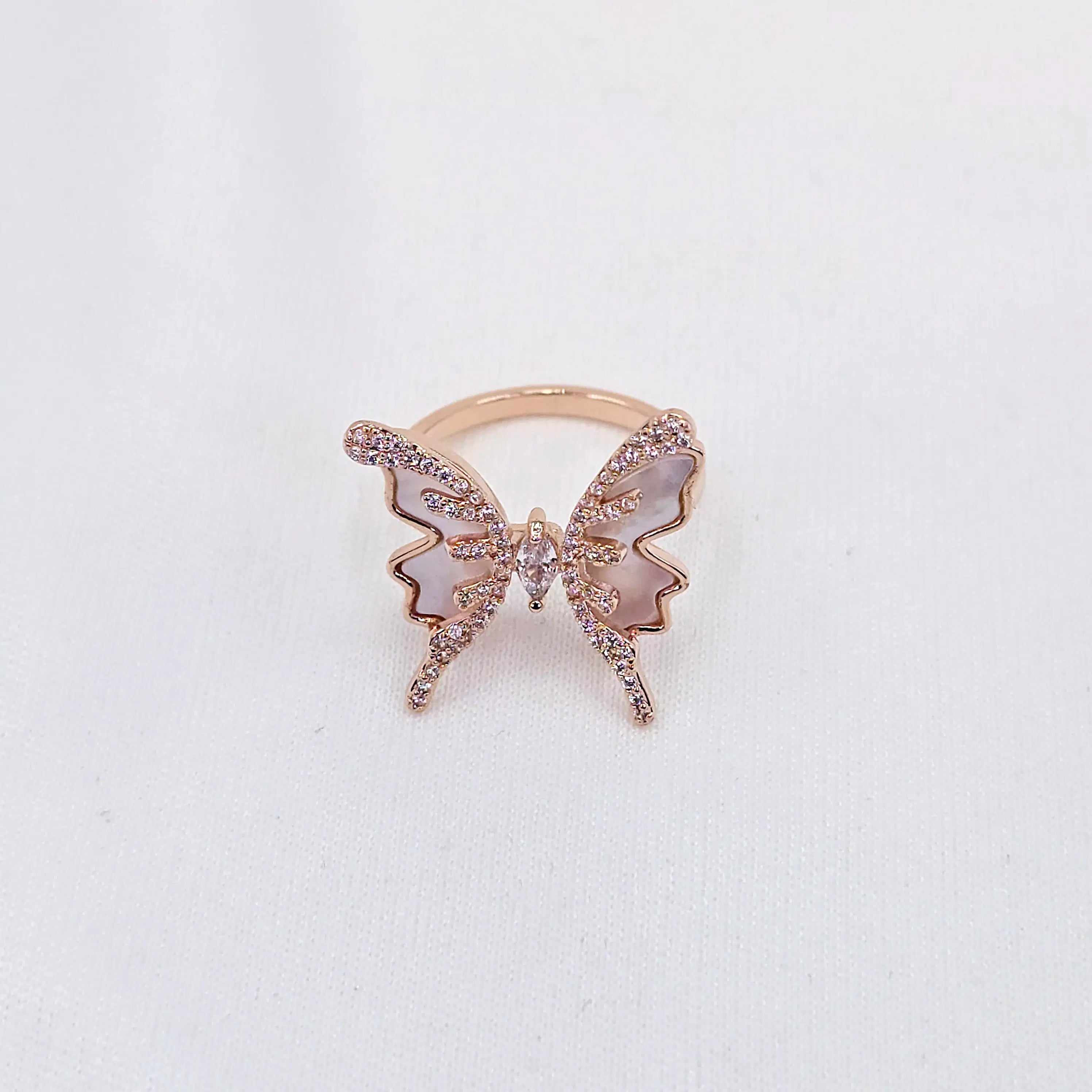 The Butterfly Rosegold A.D Ring