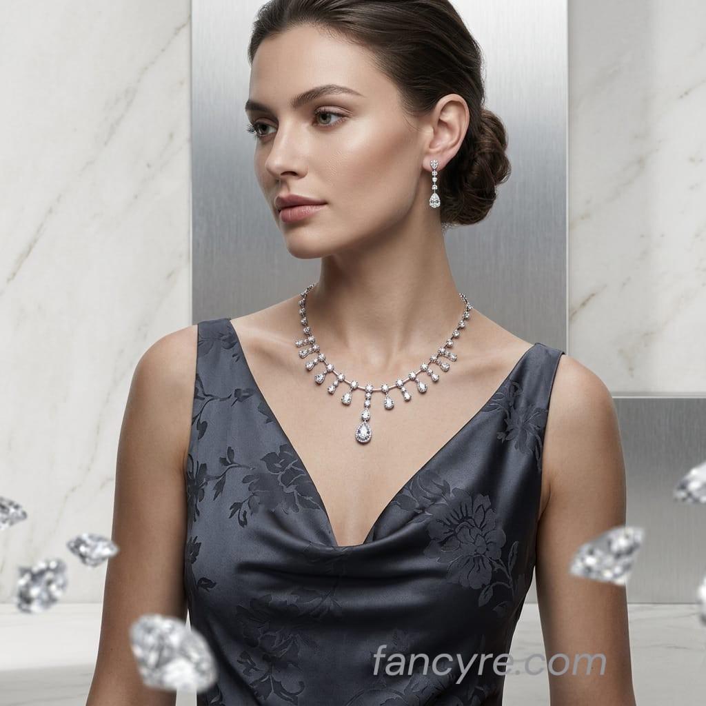 The Jemma Whitegold A.D Necklace