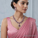 The Nylah Whitegold A.D Necklace