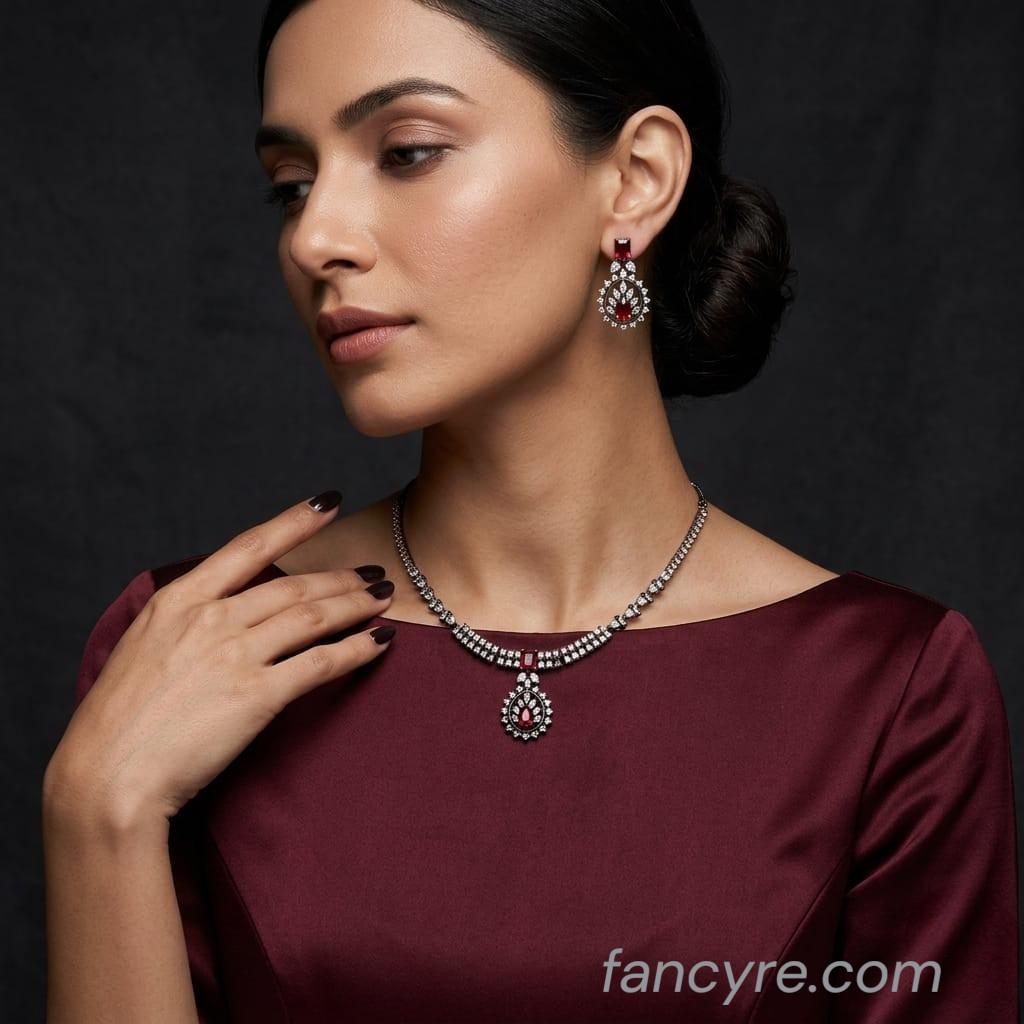 The Diana Blackgold A.D Necklace