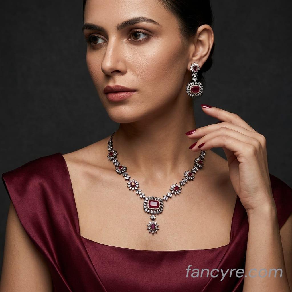 The Nyla Blackgold A.D Necklace