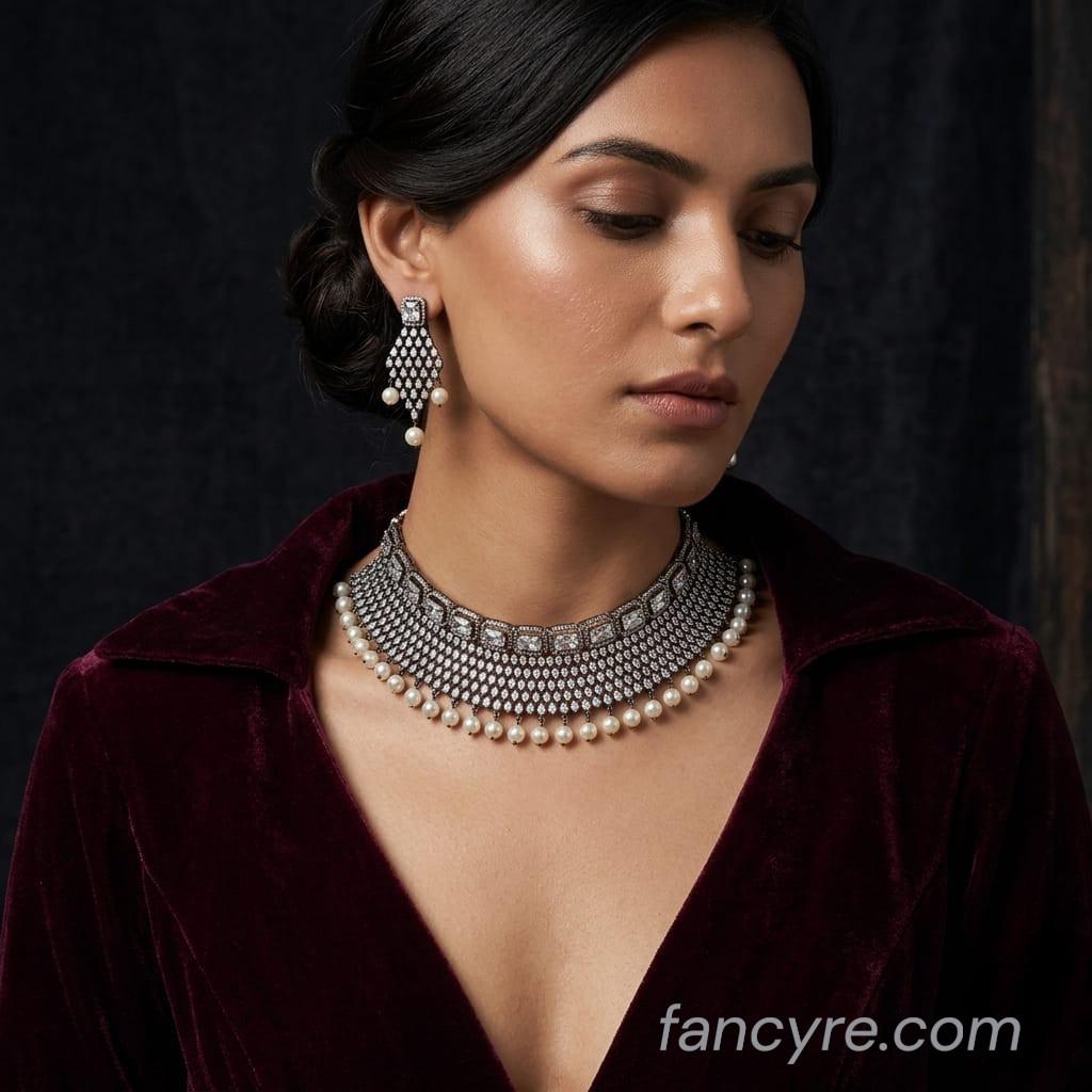The Sabrina Blackgold A.D Necklace
