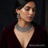 The Sabrina Blackgold A.D Necklace