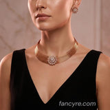 The Emery Rosegold A.D Necklace