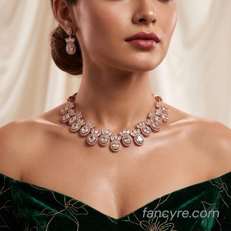 The Callie Rosegold A.D Necklace