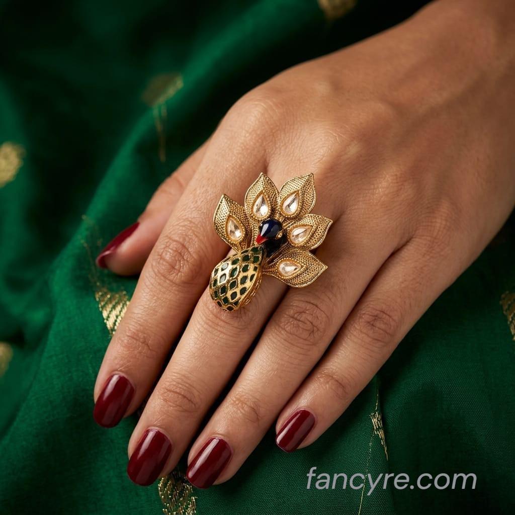 The Adhira Kempu Ring