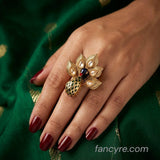 The Adhira Kempu Ring