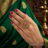 The Trusha Kempu Ring