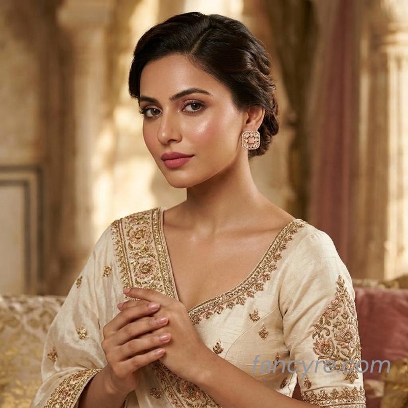 The Sarika Kundan Earring