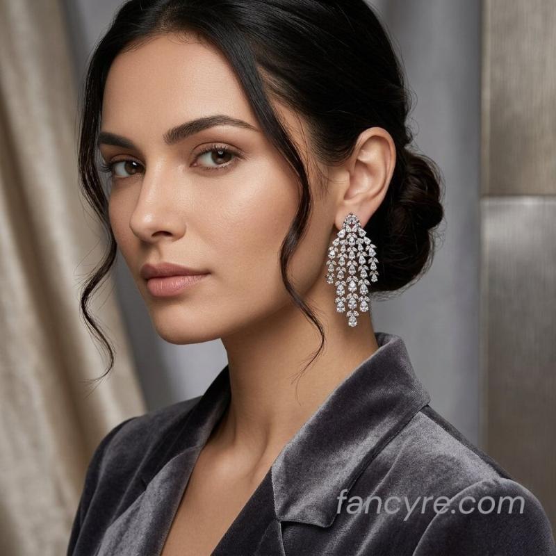 The Zarin Whitegold A.D Earring