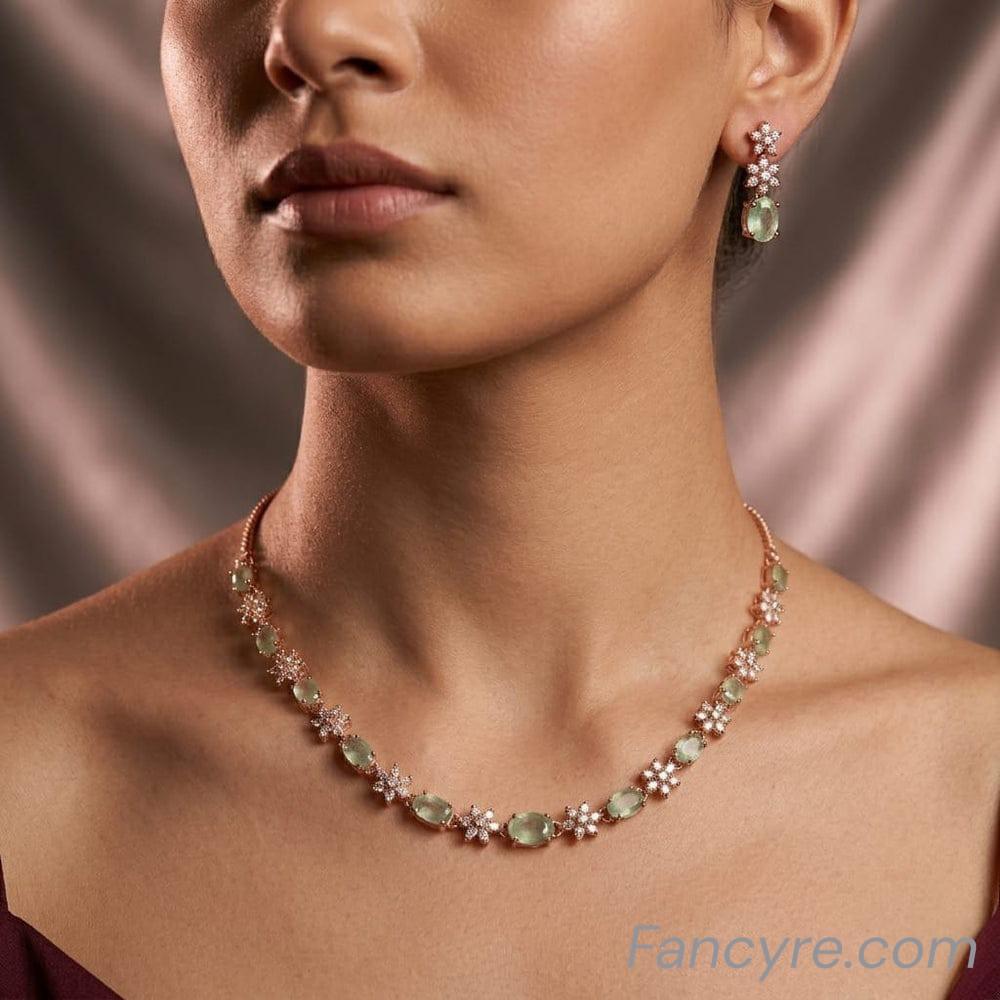 The Addison Rosegold A.D Necklace