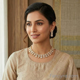 The Haniya Rosegold A.D Necklace