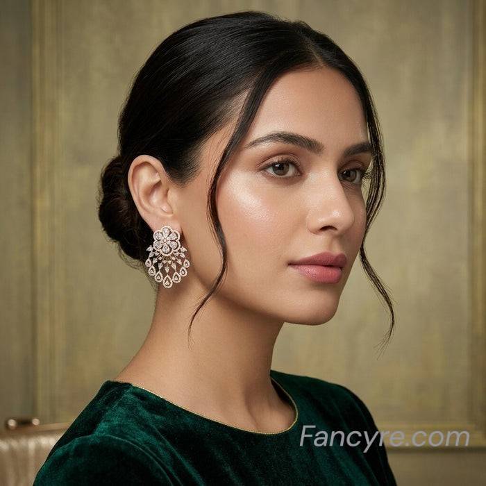 The Alexis Rosegold A.D Earring