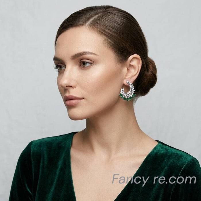 The Yaira Whitegold A.D Earring