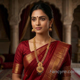The Rudraja Antique Goldforming Long Necklace