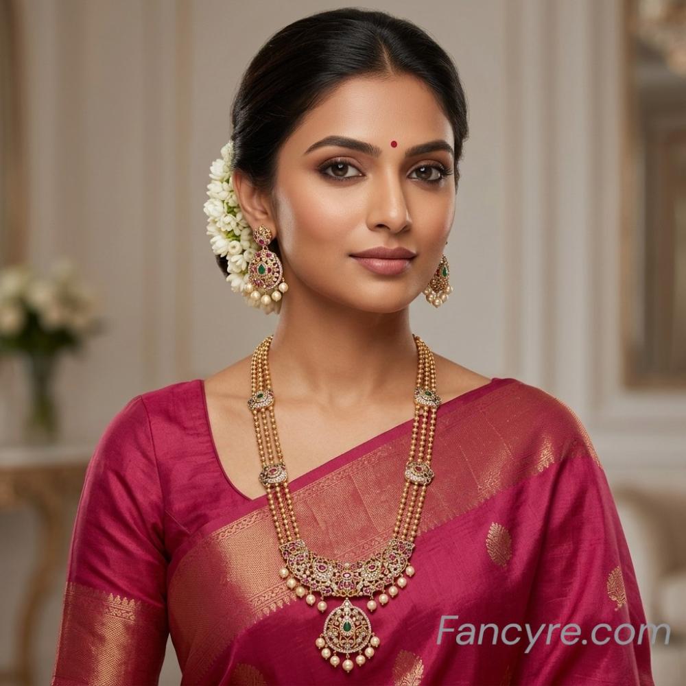 The Adhishri Kempu Necklace