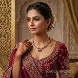 The Swarangi Kempu Necklace