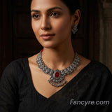 The Illiana Oxidized Necklace