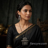 The Sage Oxidized Long Necklace