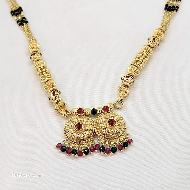 The Noor Antique Goldforming Mangalsutra