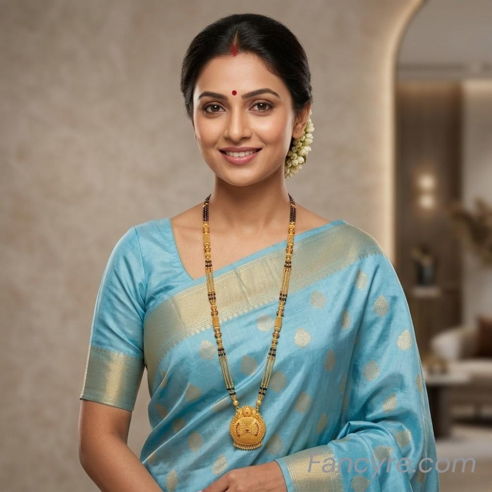 The Harshali Antique Goldforming Mangalsutra