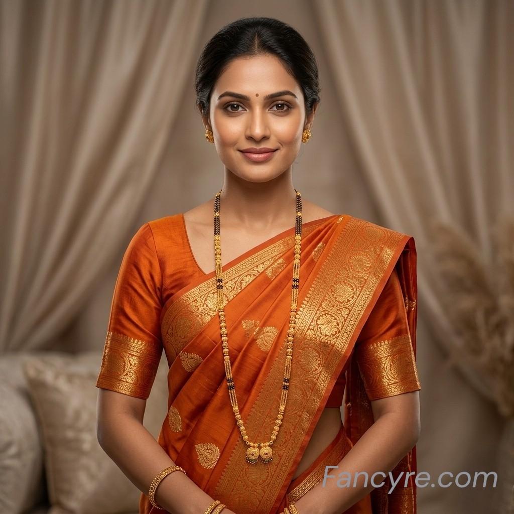 The Kusum Antique Goldforming Mangalsutra