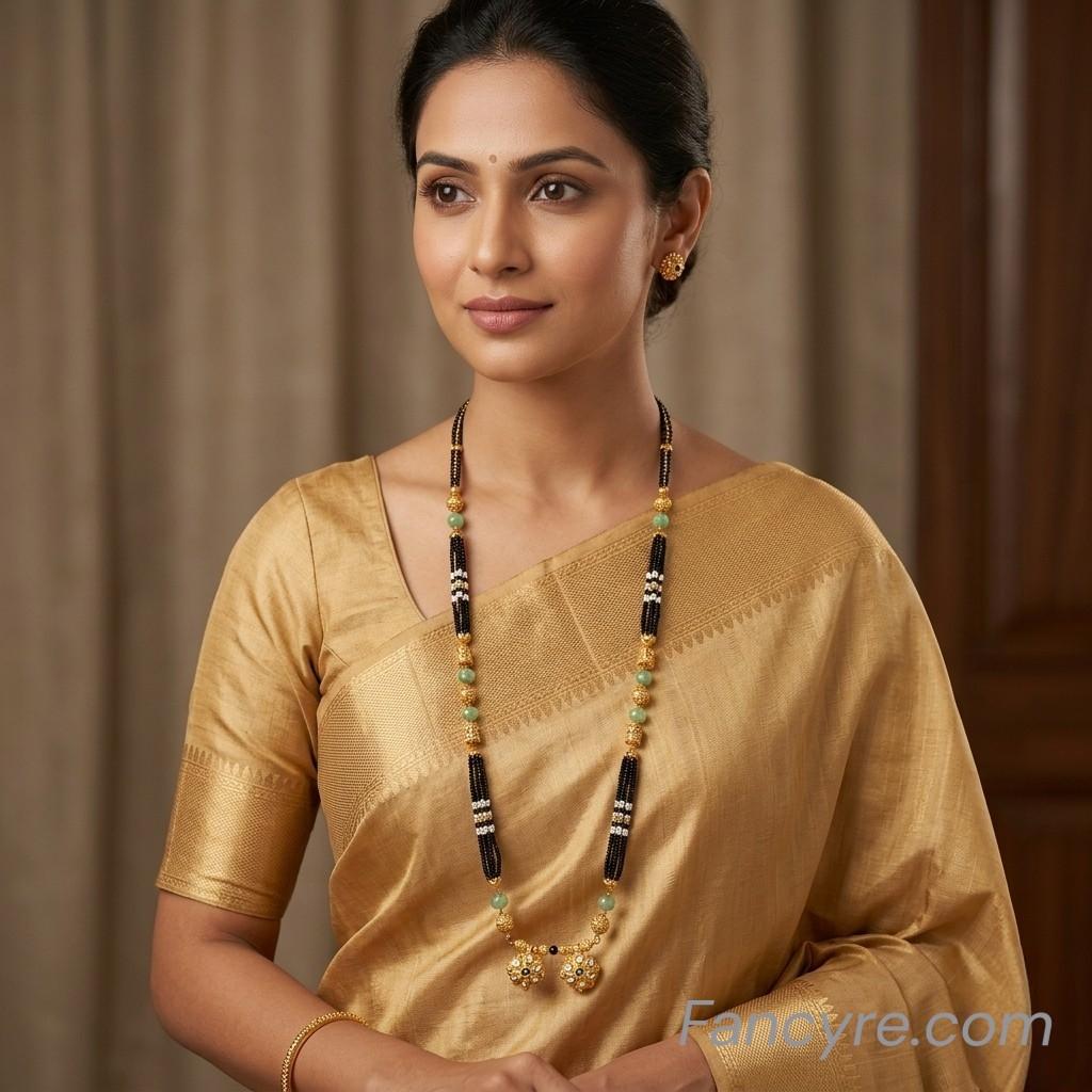 The Ameya Antique Goldforming Mangalsutra