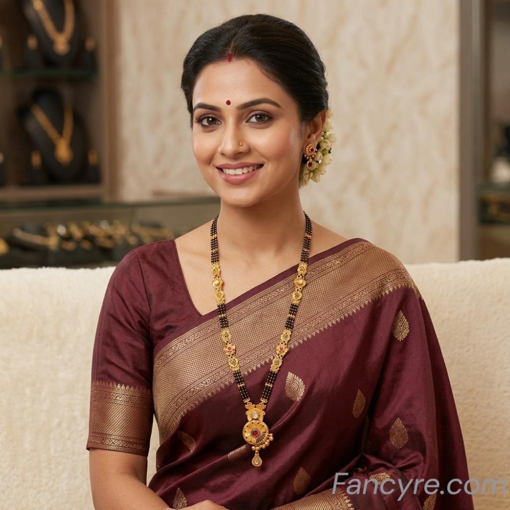 The Nisha Antique Goldforming Mangalsutra