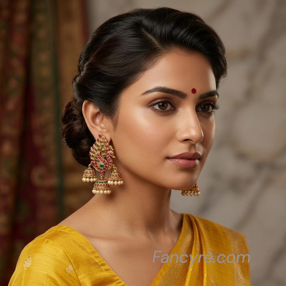 The Morakshi Kempu Earring