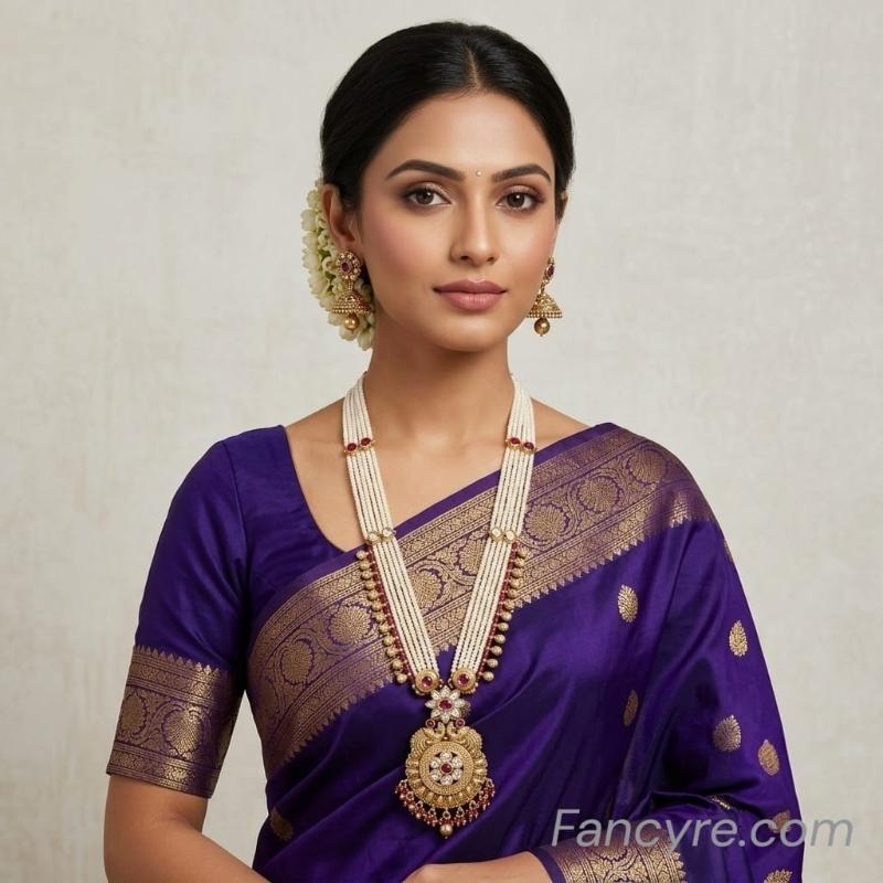 The Lahari Rajwadi Long Necklace