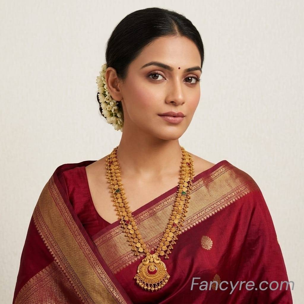 The Bhargavi Antique Goldforming Saaj