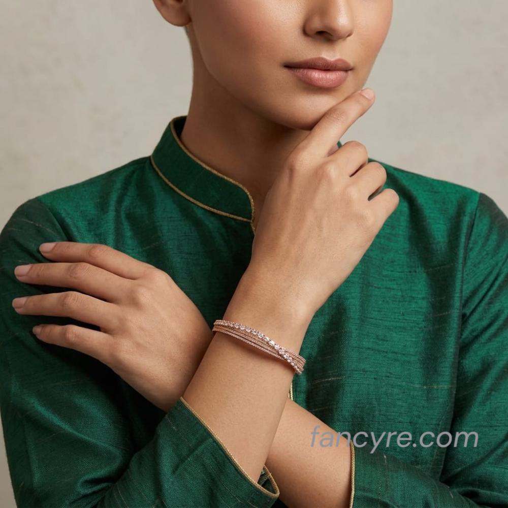 The Maisy Rosegold A.D Bangle