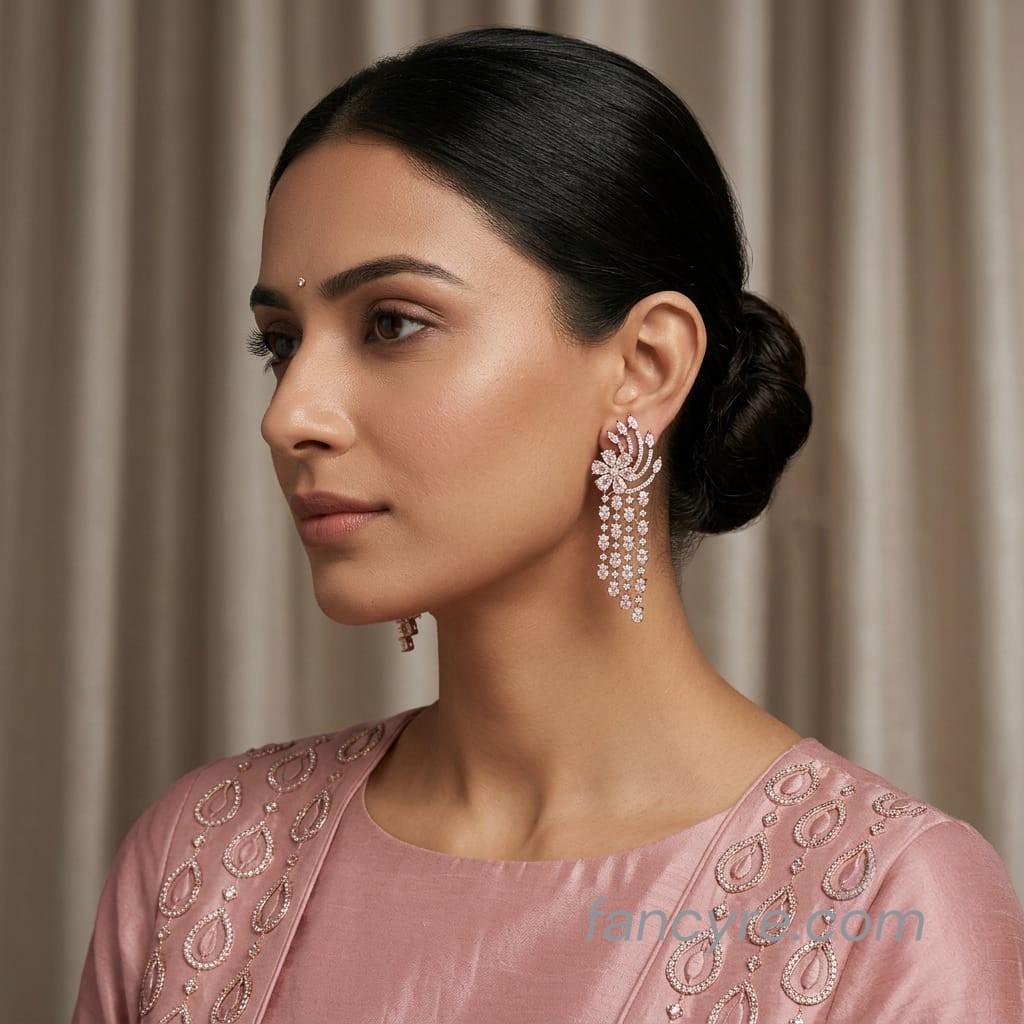 The Alira Rosegold A.D Earring