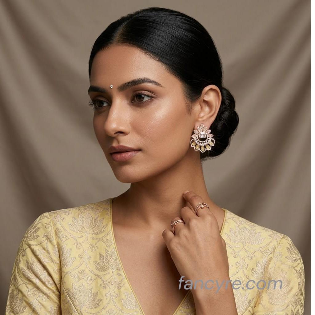 The Ember Rosegold A.D Earring