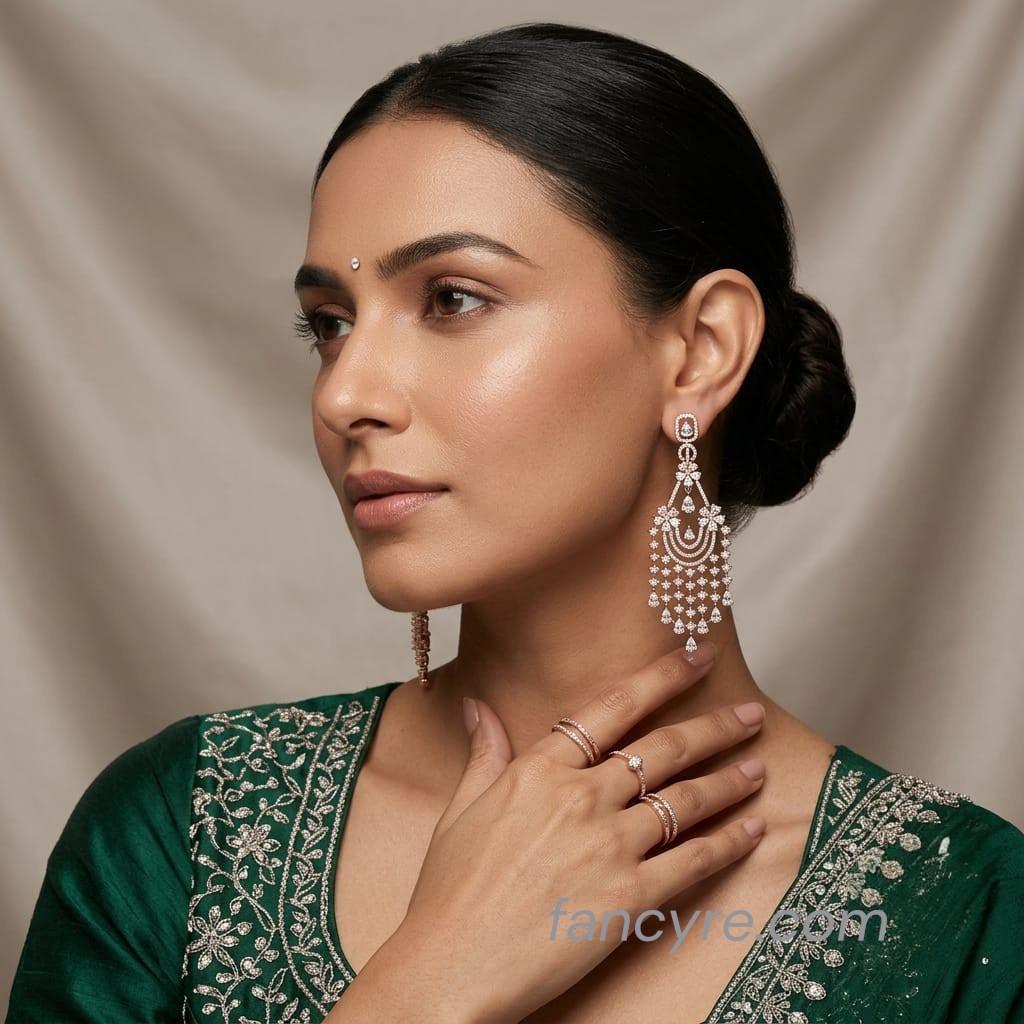 The Sera Rosegold A.D Earring