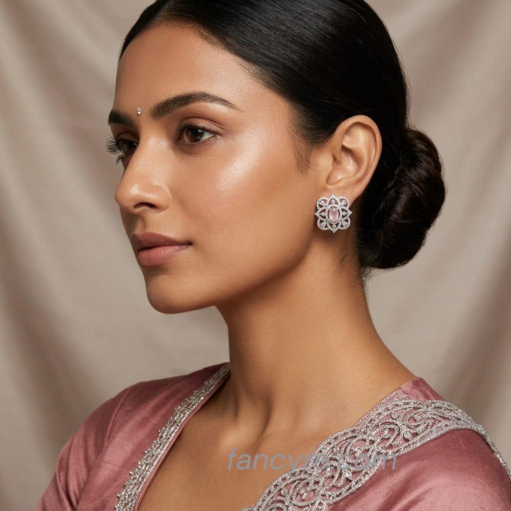 The Saima Whitegold A.D Earring