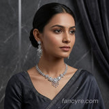 The Dafina Whitegold A.D Necklace