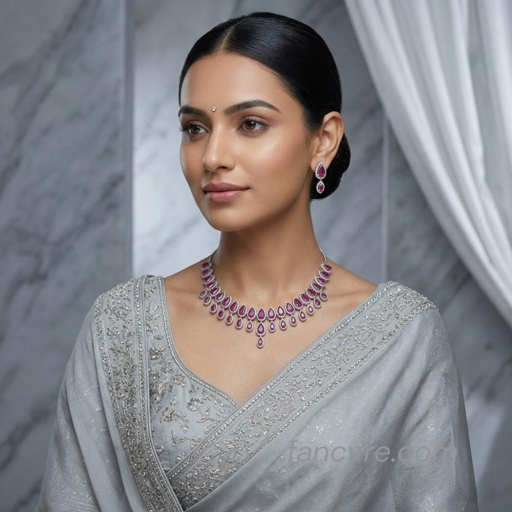 The Karika Whitegold A.D Necklace