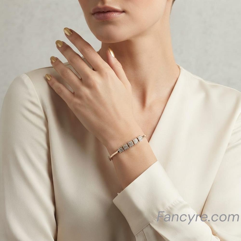 The Helen Rosegold A.D Bracelet