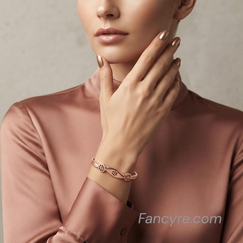 The Nico Rosegold A.D Bracelet