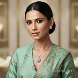 The Ori Whitegold A.D Pendant Earring