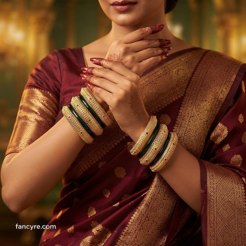 The Samiksha Antique Goldforming Bangle
