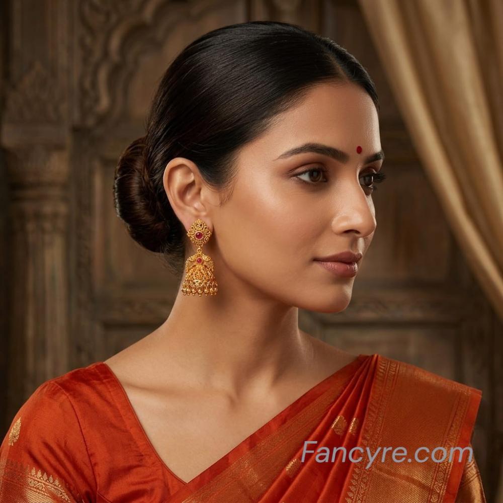The Jasvi Antique Goldforming Earring