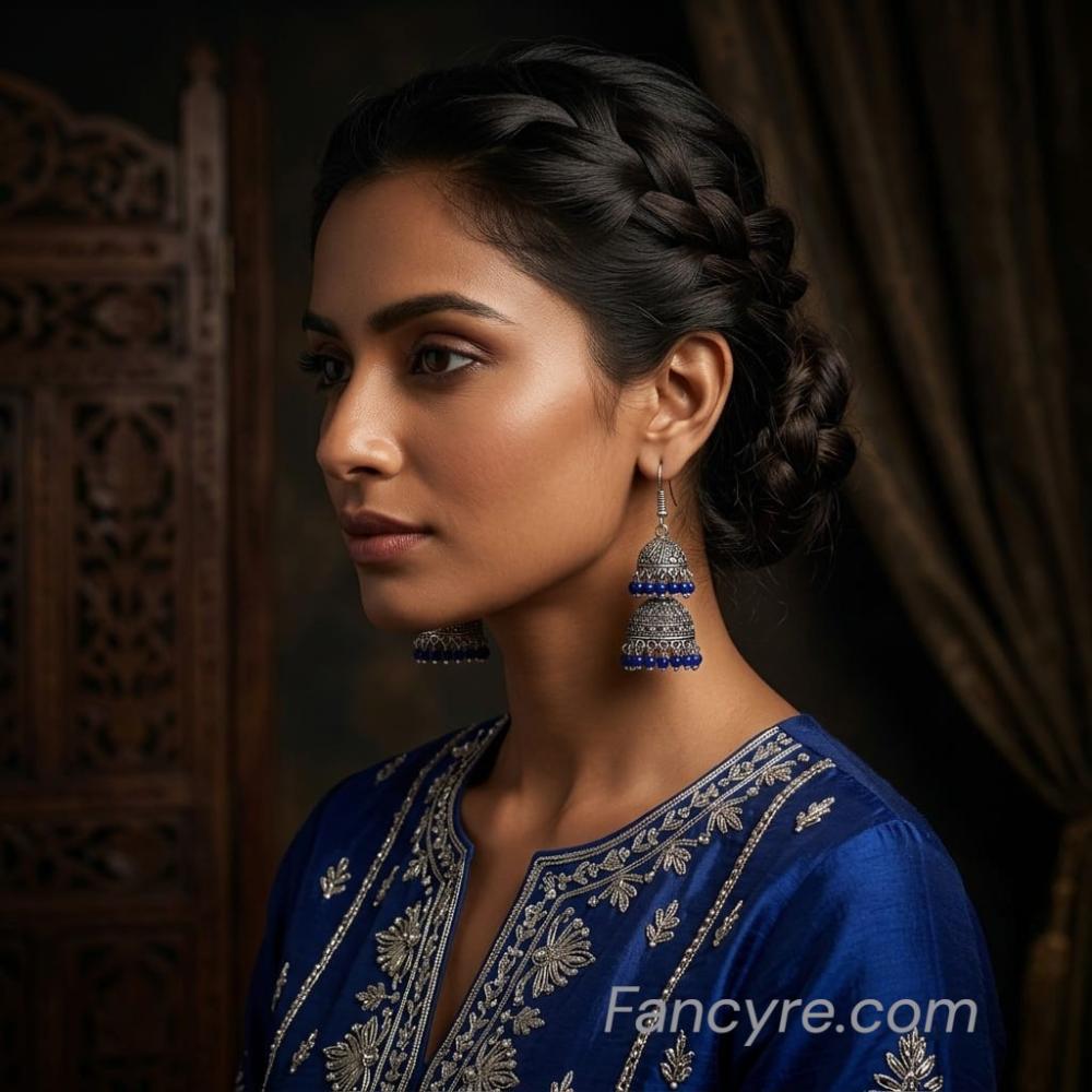 The Vesta Oxidized Earring