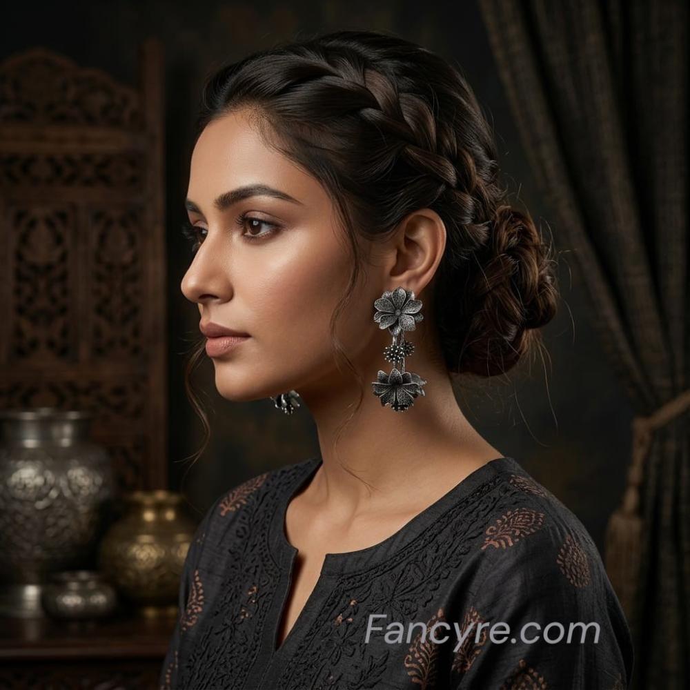 The Vivica Oxidized Earring