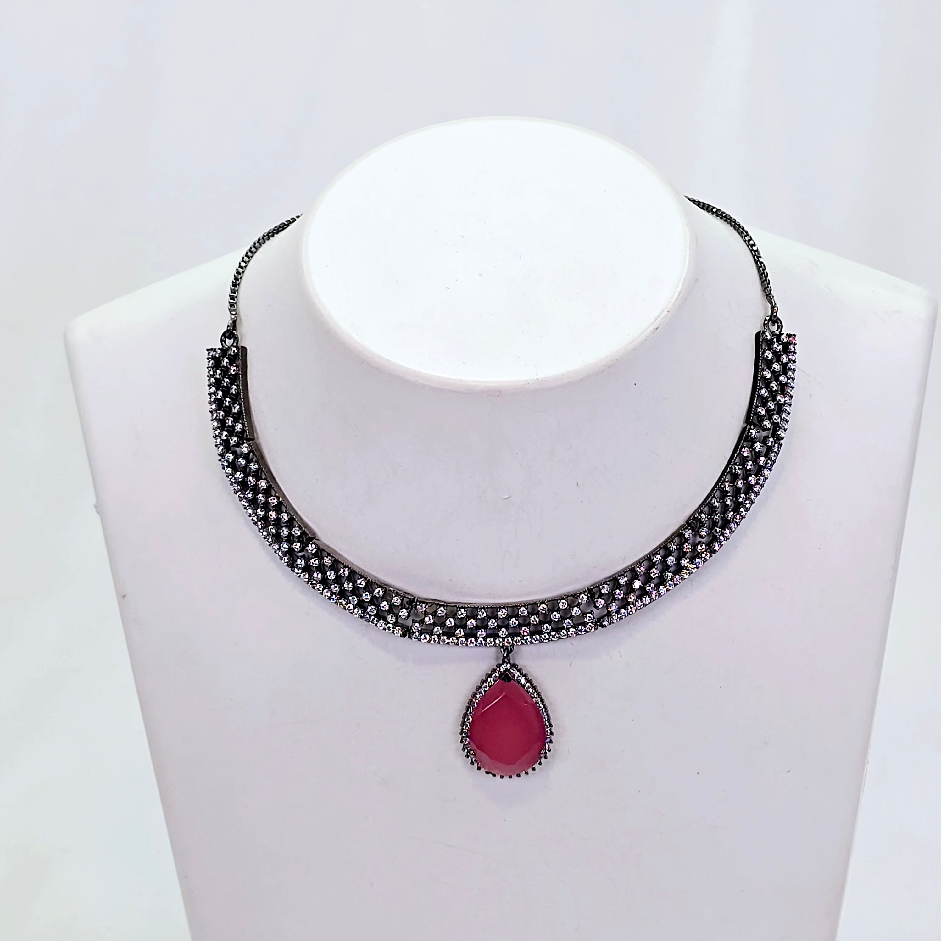 The Michiko Blackgold A.D Necklace