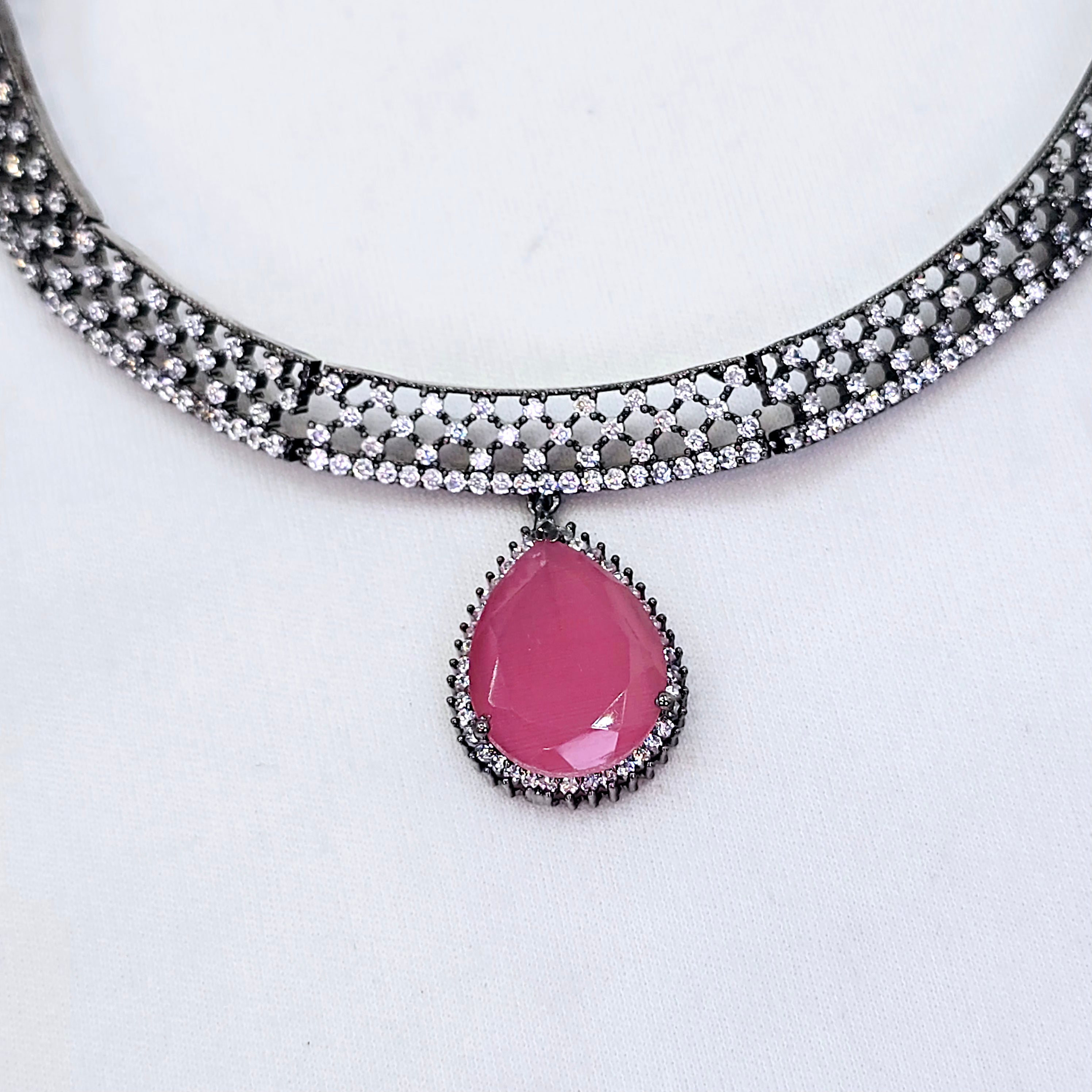 The Michiko Blackgold A.D Necklace