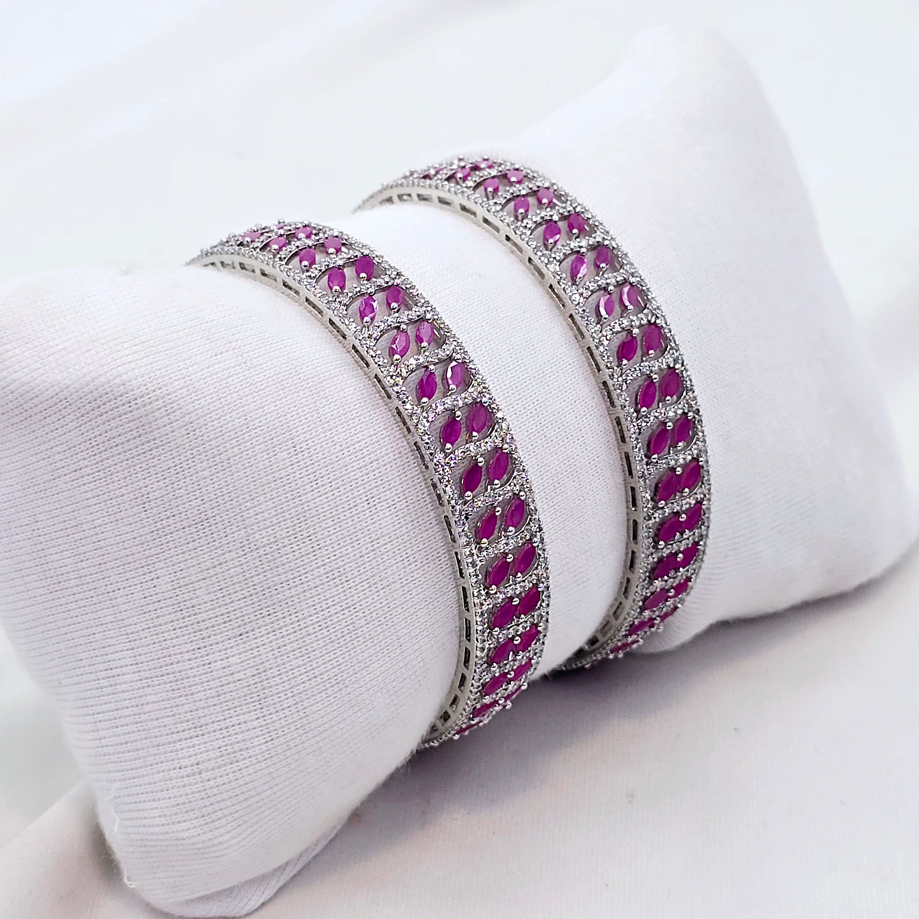The Ananya Whitegold A.D Bangle