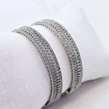 The Alba Whitegold A.D Bangle
