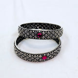 The Pavani Oxidized Bangle